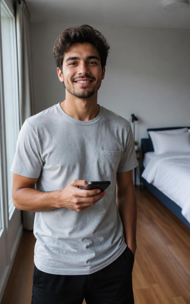 Pessoa oferecendo um quarto disponível em seu apartamento